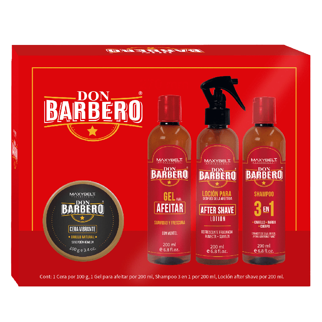 KIT DON BARBERO CERA VIBRANTE MAXYBELT