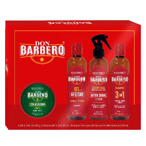 [08033752] KIT DON BARBERO CERA MOLDEADORA MAXYBELT