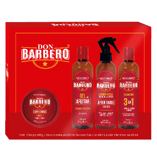 [08033753] KIT DON BARBERO CERA FIJADORA MAXYBELT